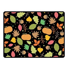 Thanksgiving Pattern Fleece Blanket (small) by Valentinaart