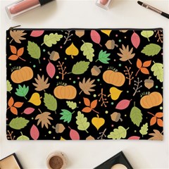 Thanksgiving Pattern Cosmetic Bag (xxxl) by Valentinaart