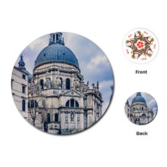 Santa Maria Della Salute Church, Venice, Italy Playing Cards (round) by dflcprintsclothing