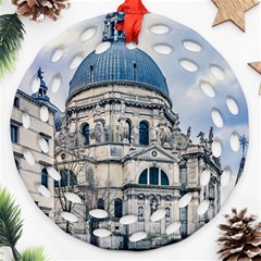 Santa Maria Della Salute Church, Venice, Italy Ornament (round Filigree) by dflcprintsclothing