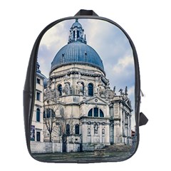 Santa Maria Della Salute Church, Venice, Italy School Bag (xl) by dflcprintsclothing