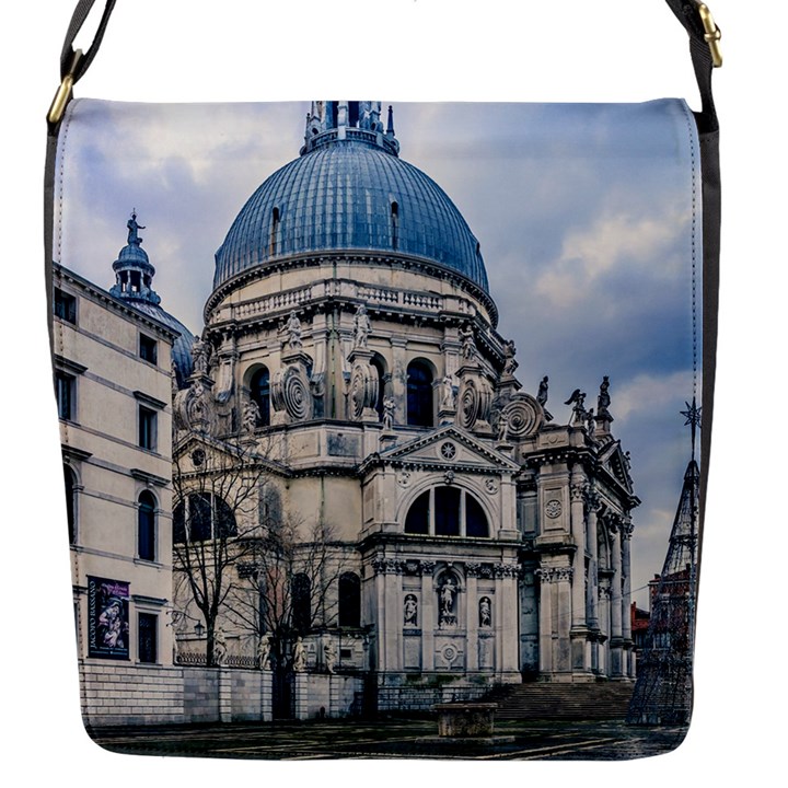 Santa Maria Della Salute Church, Venice, Italy Flap Closure Messenger Bag (S)