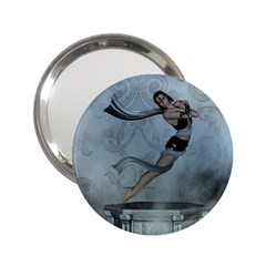 Wonderful  Fairy, Blue Colors 2 25  Handbag Mirrors by FantasyWorld7