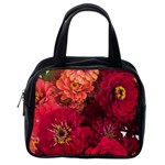 Peach and Pink Zinnias Classic Handbag (One Side) Front