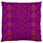 Seasonal Delight With Fantasy Flowers Large Cushion Case (One Side) Front