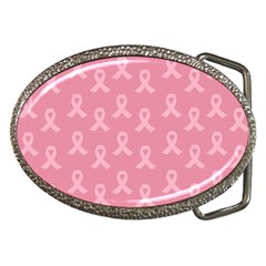 Pink Ribbon - Breast Cancer Awareness Month Belt Buckles by Valentinaart