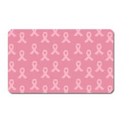 Pink Ribbon - Breast Cancer Awareness Month Magnet (rectangular) by Valentinaart