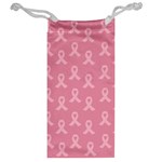 Pink Ribbon - breast cancer awareness month Jewelry Bag Back