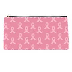 Pink Ribbon - Breast Cancer Awareness Month Pencil Cases by Valentinaart