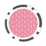 Pink Ribbon - breast cancer awareness month Poker Chip Card Guard (10 pack) Front