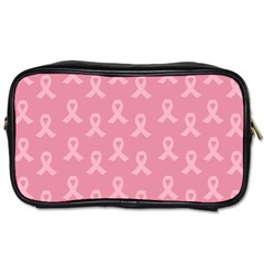 Pink Ribbon - Breast Cancer Awareness Month Toiletries Bag (one Side) by Valentinaart