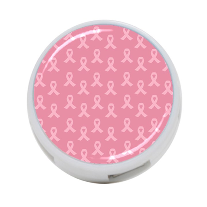 Pink Ribbon - breast cancer awareness month 4-Port USB Hub (Two Sides)