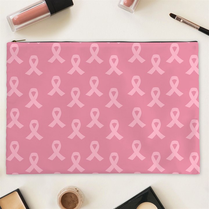 Pink Ribbon - breast cancer awareness month Cosmetic Bag (XXL)