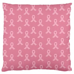 Pink Ribbon - Breast Cancer Awareness Month Standard Flano Cushion Case (one Side) by Valentinaart