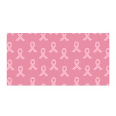 Pink Ribbon - Breast Cancer Awareness Month Satin Wrap by Valentinaart