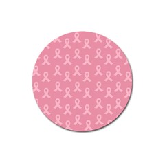 Pink Ribbon - Breast Cancer Awareness Month Magnet 3  (round) by Valentinaart