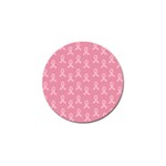 Pink Ribbon - breast cancer awareness month Golf Ball Marker Front