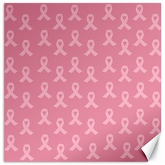 Pink Ribbon - Breast Cancer Awareness Month Canvas 12  X 12  by Valentinaart