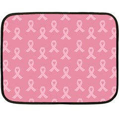 Pink Ribbon - Breast Cancer Awareness Month Fleece Blanket (mini) by Valentinaart