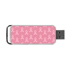 Pink Ribbon - Breast Cancer Awareness Month Portable Usb Flash (two Sides) by Valentinaart