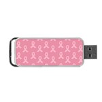 Pink Ribbon - breast cancer awareness month Portable USB Flash (Two Sides) Back