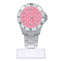 Pink Ribbon - Breast Cancer Awareness Month Plastic Nurses Watch by Valentinaart