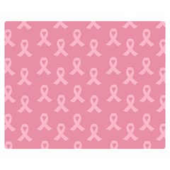 Pink Ribbon - Breast Cancer Awareness Month Double Sided Flano Blanket (medium)  by Valentinaart