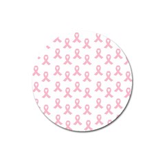 Pink Ribbon - Breast Cancer Awareness Month Magnet 3  (round) by Valentinaart