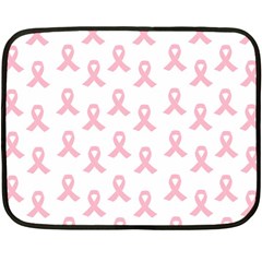 Pink Ribbon - Breast Cancer Awareness Month Fleece Blanket (mini) by Valentinaart