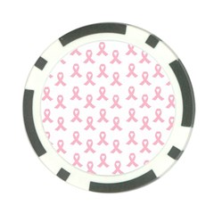 Pink Ribbon - Breast Cancer Awareness Month Poker Chip Card Guard (10 Pack) by Valentinaart