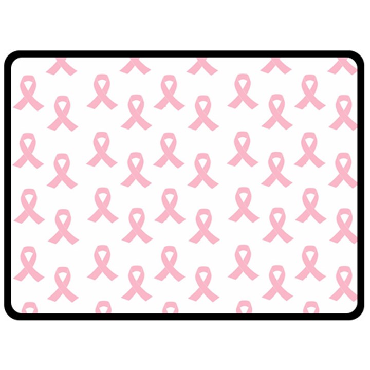 Pink Ribbon - breast cancer awareness month Fleece Blanket (Large) 