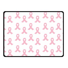 Pink Ribbon - Breast Cancer Awareness Month Fleece Blanket (small) by Valentinaart