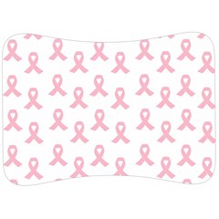 Pink Ribbon - Breast Cancer Awareness Month Velour Seat Head Rest Cushion by Valentinaart