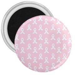 Pink Ribbon - Breast Cancer Awareness Month 3  Magnets by Valentinaart