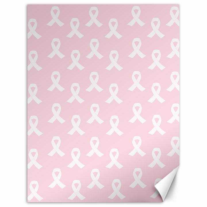 Pink Ribbon - breast cancer awareness month Canvas 18  x 24 