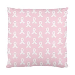 Pink Ribbon - Breast Cancer Awareness Month Standard Cushion Case (two Sides) by Valentinaart