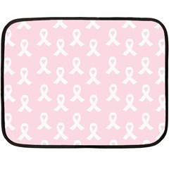 Pink Ribbon - Breast Cancer Awareness Month Fleece Blanket (mini) by Valentinaart