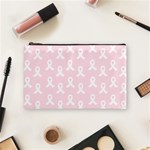 Pink Ribbon - breast cancer awareness month Cosmetic Bag (Medium) Front