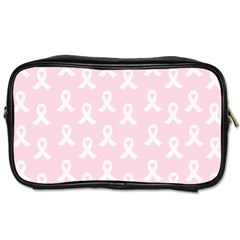 Pink Ribbon - Breast Cancer Awareness Month Toiletries Bag (one Side) by Valentinaart