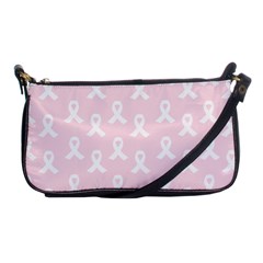 Pink Ribbon - Breast Cancer Awareness Month Shoulder Clutch Bag by Valentinaart