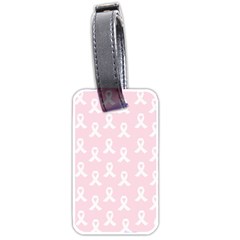 Pink Ribbon - Breast Cancer Awareness Month Luggage Tags (two Sides) by Valentinaart