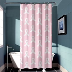 Pink Ribbon - Breast Cancer Awareness Month Shower Curtain 36  X 72  (stall)  by Valentinaart