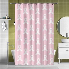 Pink Ribbon - Breast Cancer Awareness Month Shower Curtain 48  X 72  (small)  by Valentinaart