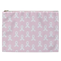 Pink Ribbon - Breast Cancer Awareness Month Cosmetic Bag (xxl)