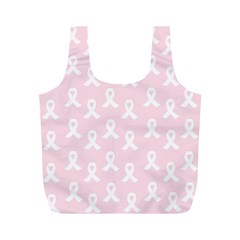 Pink Ribbon - Breast Cancer Awareness Month Full Print Recycle Bag (m) by Valentinaart