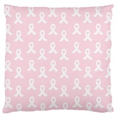 Pink Ribbon - Breast Cancer Awareness Month Standard Flano Cushion Case (one Side) by Valentinaart