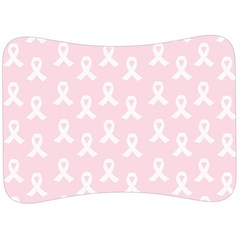 Pink Ribbon - Breast Cancer Awareness Month Velour Seat Head Rest Cushion by Valentinaart