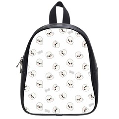 Cute Kawaii Ghost Pattern School Bag (small) by Valentinaart