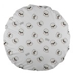 Cute Kawaii Ghost pattern Large 18  Premium Round Cushions Front