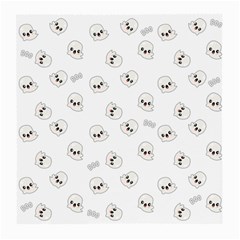 Cute Kawaii Ghost Pattern Medium Glasses Cloth (2-side) by Valentinaart